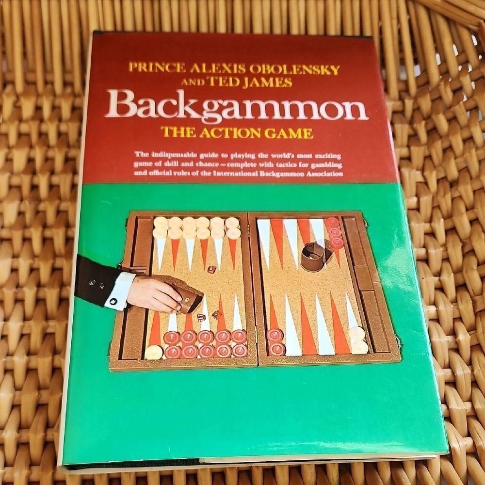 Vintage 60's Backgammon Book Prince Alexis Obolensky & Ted James